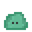 A picture of a slime starting his jump still, another frame of it.